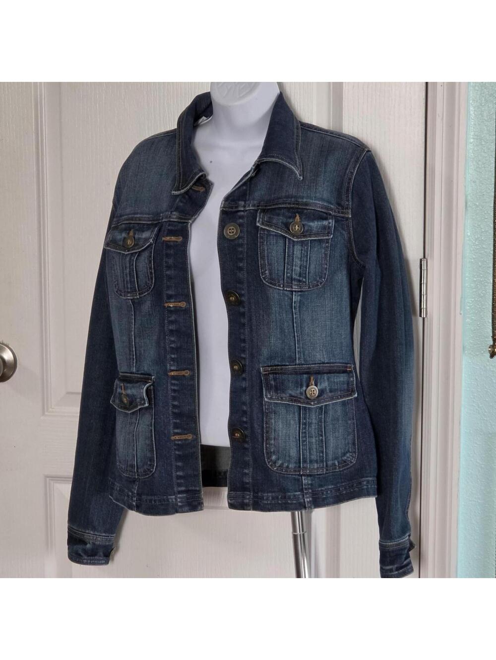 Mori Women's Blue and Navy Jacket